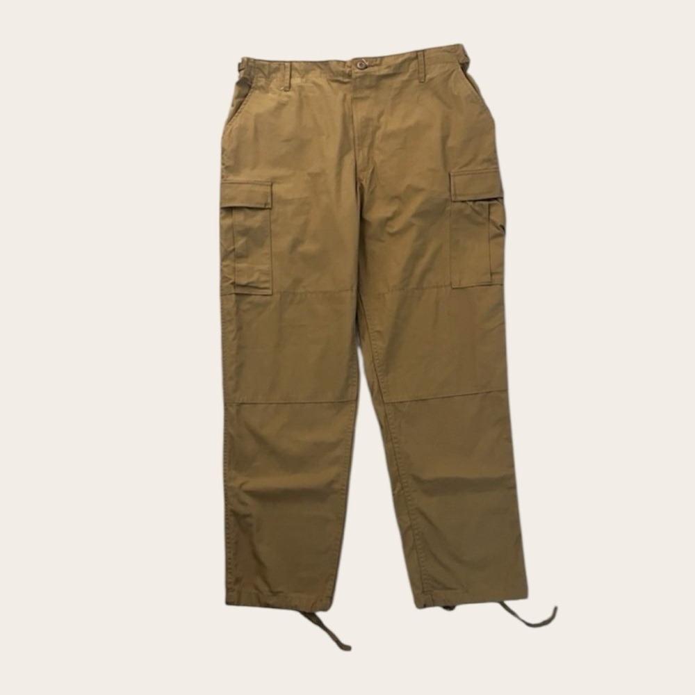 Propper Mens Cargo Pants Size Large Beige 60% Cotton Pockets Straight Leg
